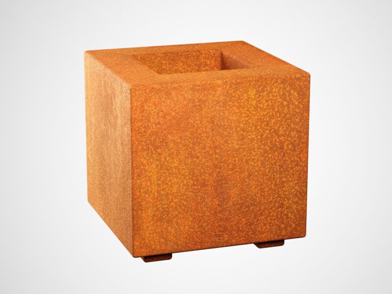 Donica Corten Metalowa Ogrodowa Cubo1 A - cortena.pl