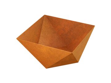 Geometrischer Corten CUBETA Blumentopf