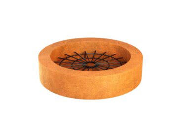 Corten Kamin SOMBRERRO 4 mit großem Rost