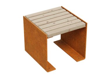 ławka Flanco2 1 Corten A - cortena.pl