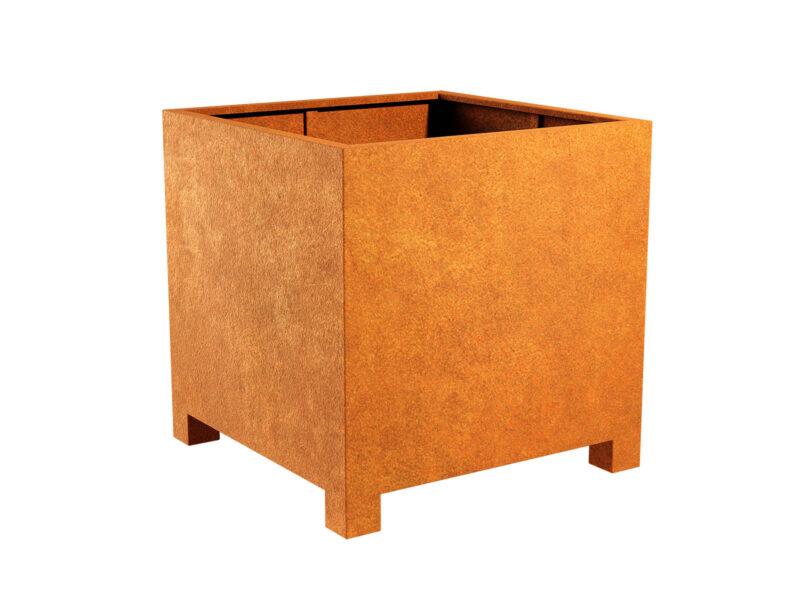 Donica Miejska Pata Corten Kwadratowa Duza 1.jpg - cortena.pl