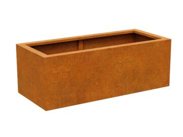 Blumentopf aus Cortenmetall ohne Boden NOFONDO 1