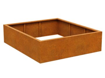 Cortenmetall-Blumentopf ohne Boden NOFONDO 3