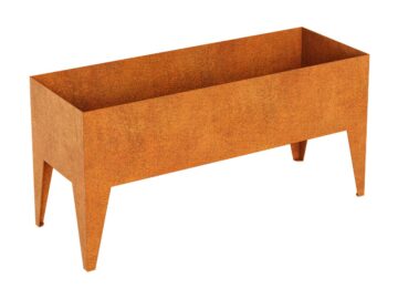 Corten Pierna 3 Metallblumentopf