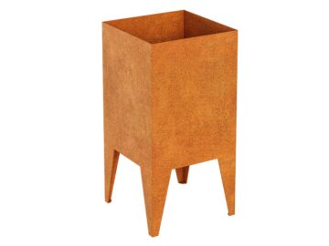 Corten Pierna 4 Metallblumentopf