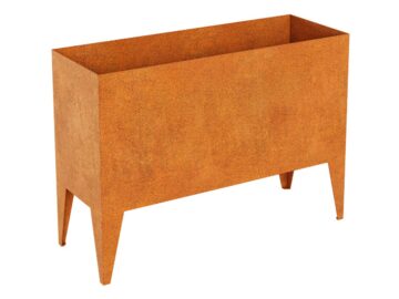 Corten Pierna 6 Metallblumentopf