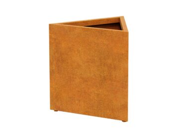 Corten TRIANGO 2 dreieckiger Metallblumentopf