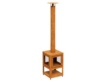 Kamin aus Cortenstahl