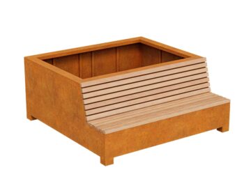 Lawko Donica Bastidor Ogrodowa Miejska 1 Corten A - cortena.pl