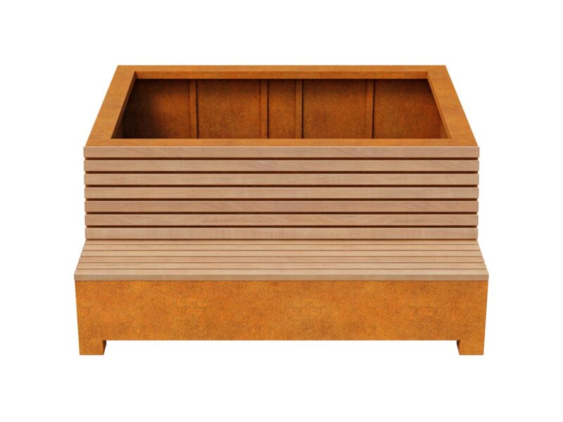 Lawko Donica Bastidor Ogrodowa Miejska 1 Corten B - cortena.pl