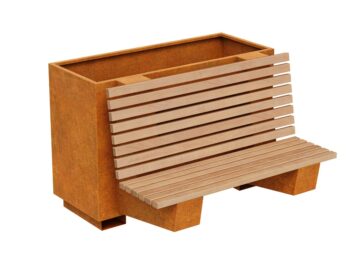 Lawko Donica Bastidor Ogrodowa Miejska 6 Corten A - cortena.pl
