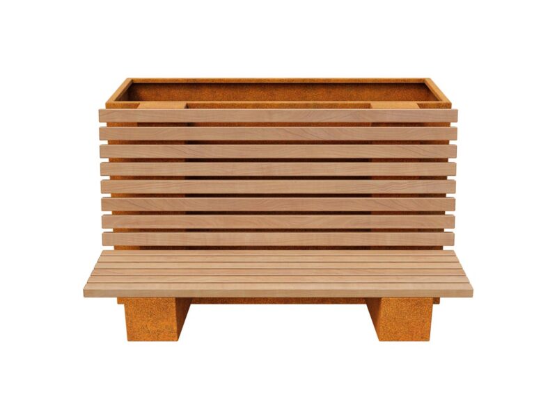 Lawko Donica Bastidor Ogrodowa Miejska 6 Corten B - cortena.pl