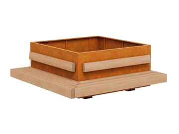 Lawko Donica Bastidor Ogrodowa Miejska 7 Corten A - cortena.pl