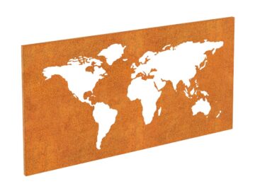 Corten Wandkarte 1