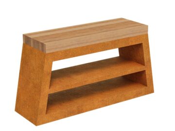 Corten MESA 3 Gartentisch