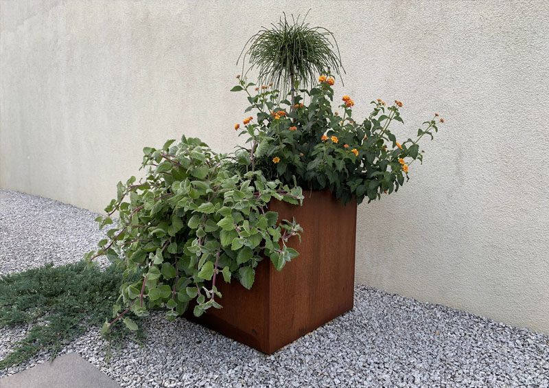 Donica Corten Pod Sciane - cortena.pl