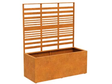 Blumentopf Aus Cortenmetall Mit Kamin Coverra 2b 150x60x180 Cm - cortena.de