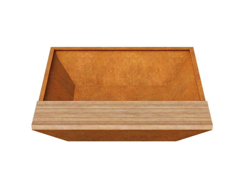 Corten Bastidor 5c Pflanzgefass 180x180x38 Cm 2 - cortena.de