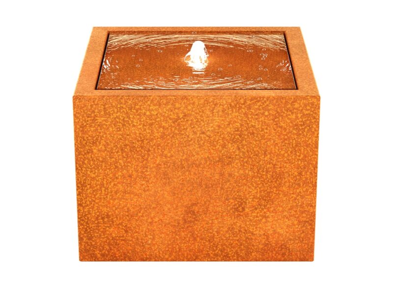 Corten Brunnen Fuente Fw1 60x60x45 Cm 2 - cortena.de
