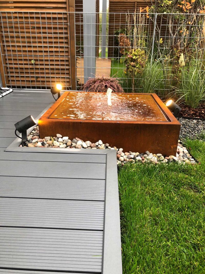 Corten Brunnen Fuente Fw1 60x60x45 Cm 3 - cortena.de