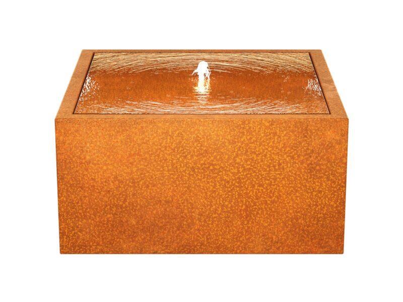 Corten Brunnen Fuente Fw2 90x90x45 Cm 2 - cortena.de