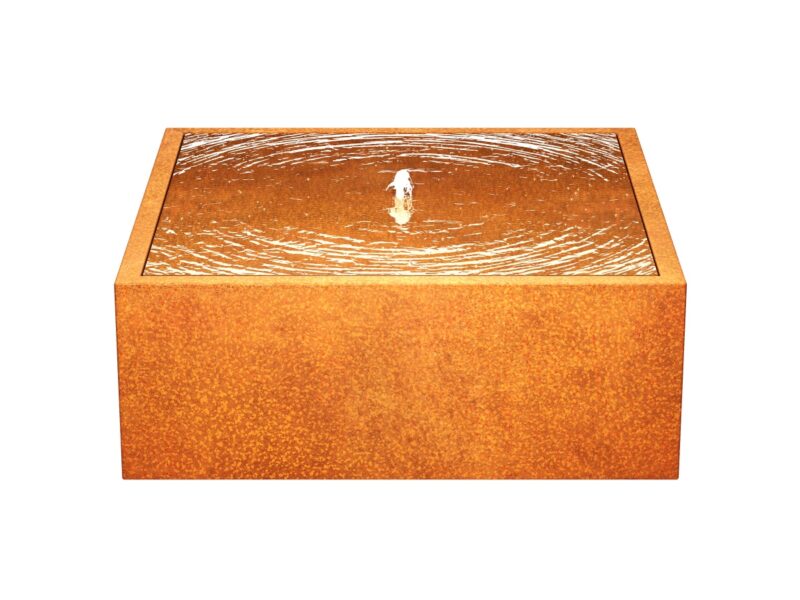 Corten Brunnen Fuente Fw3 120x120x45 Cm 2 - cortena.de