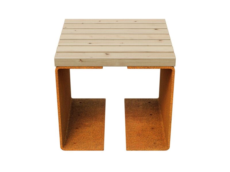 Corten Chan 1 Garten Stadtbank 50x50x46 Cm 2 - cortena.de