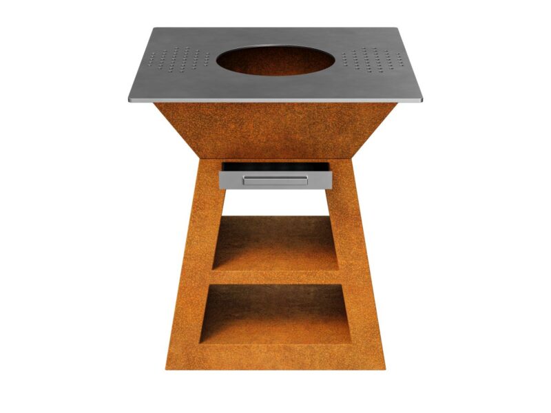 Corten Coccina 1 Gartenkuche Grill 90x90x106 Cm 2 - cortena.de
