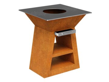 Corten Coccina 1 Gartenkuche Grill 90x90x106 Cm - cortena.de