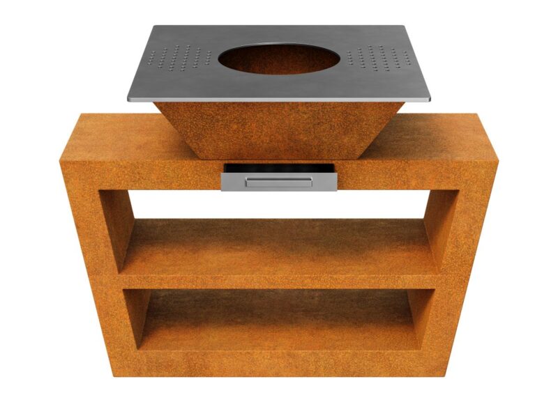 Corten Coccina 2 Gartenkuche Grill 168x90x106 Cm 2 - cortena.de