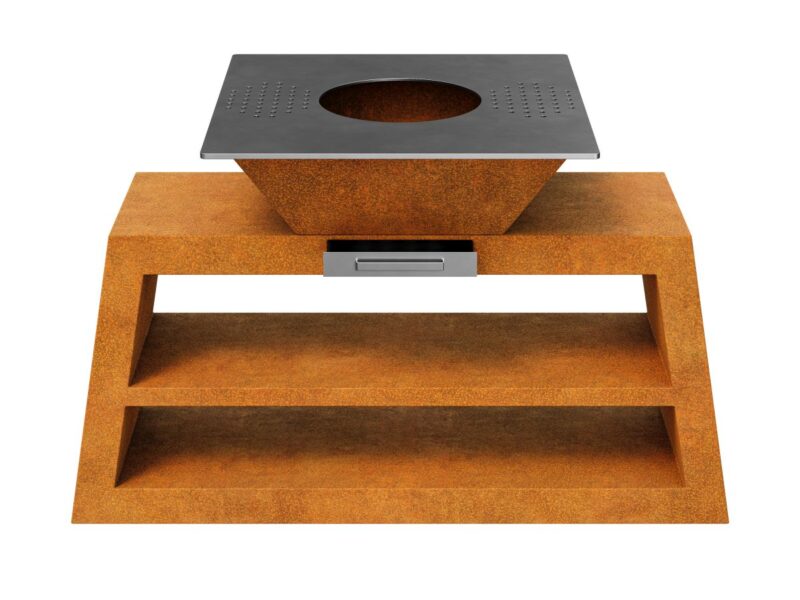 Corten Coccina 3 Gartenkuche Grill 168x90x106 Cm 2 - cortena.de