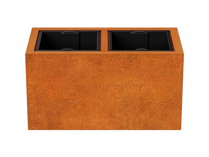Corten Depo 5 Metallblumentopf 85x45x45 Cm 2 - cortena.de