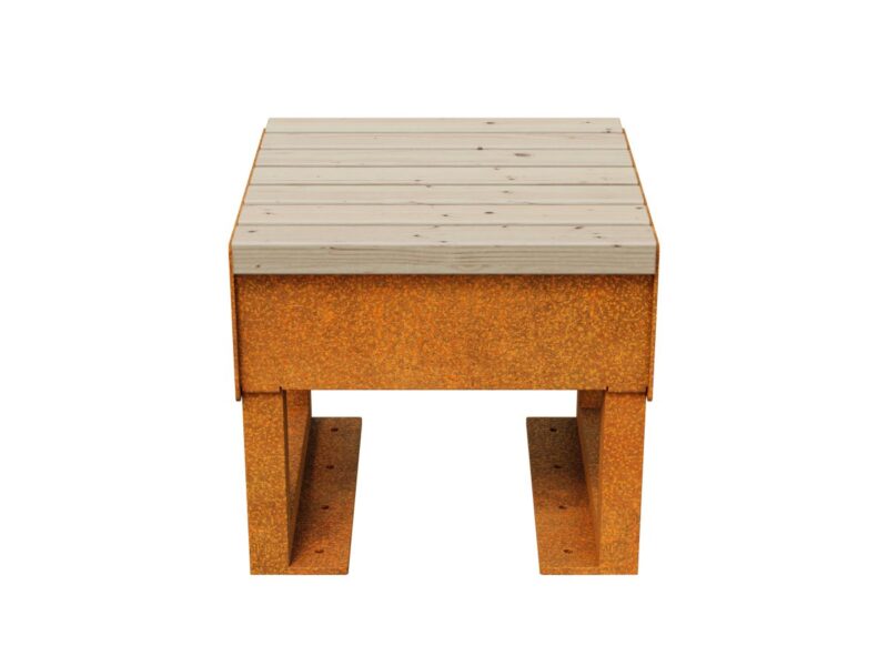 Corten Gordo 1 Garten Stadtbank 50x50x46 Cm 2 - cortena.de