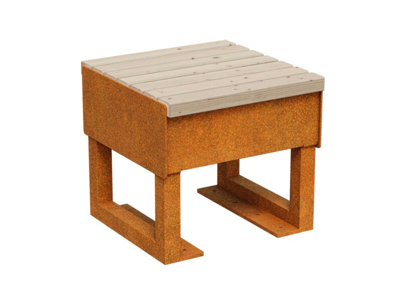 Corten Gordo 1 Garten Stadtbank 50x50x46 Cm - cortena.de