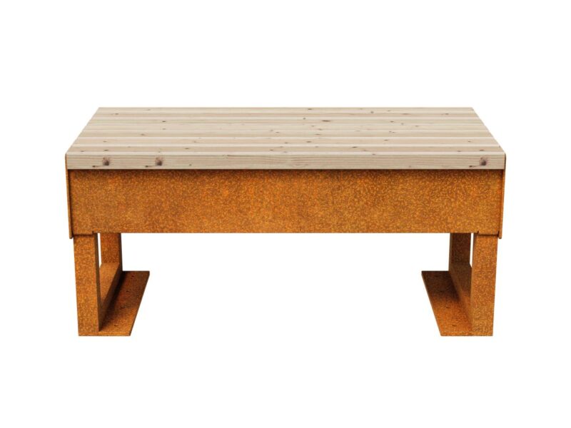 Corten Gordo 2 Garten Stadtbank 100x50x46 Cm 2 - cortena.de
