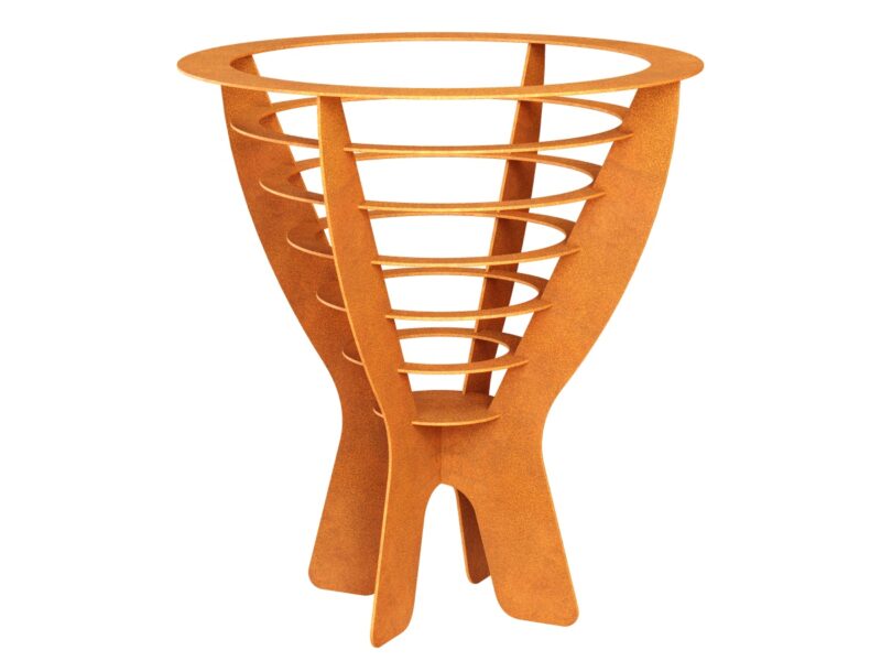 Corten Kamin Fuego Ox 57x57x63 Cm - cortena.de