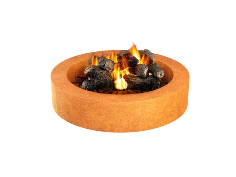 Corten Kamin Sombrerro 4 Mit Grossem Rost 100x20 Cm 2 - cortena.de