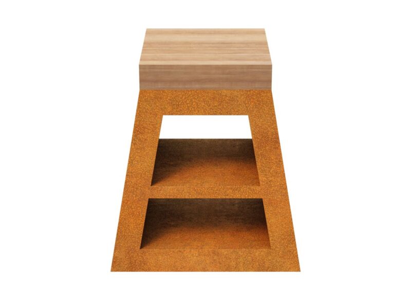 Corten Mesa 1 Gartentisch 78x50x82 Cm 2 - cortena.de