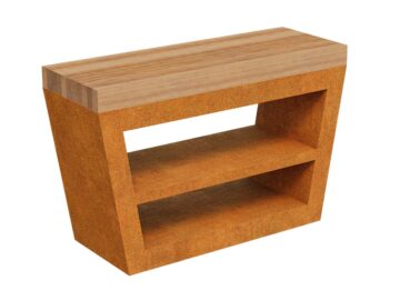 Corten Mesa 2 Gartentisch 168x50x82 Cm - cortena.de