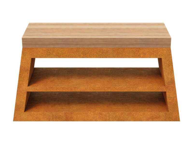 Corten Mesa 3 Gartentisch 168x50x82 Cm 2 - cortena.de