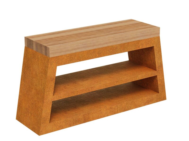 Corten Mesa 3 Gartentisch 168x50x82 Cm - cortena.de
