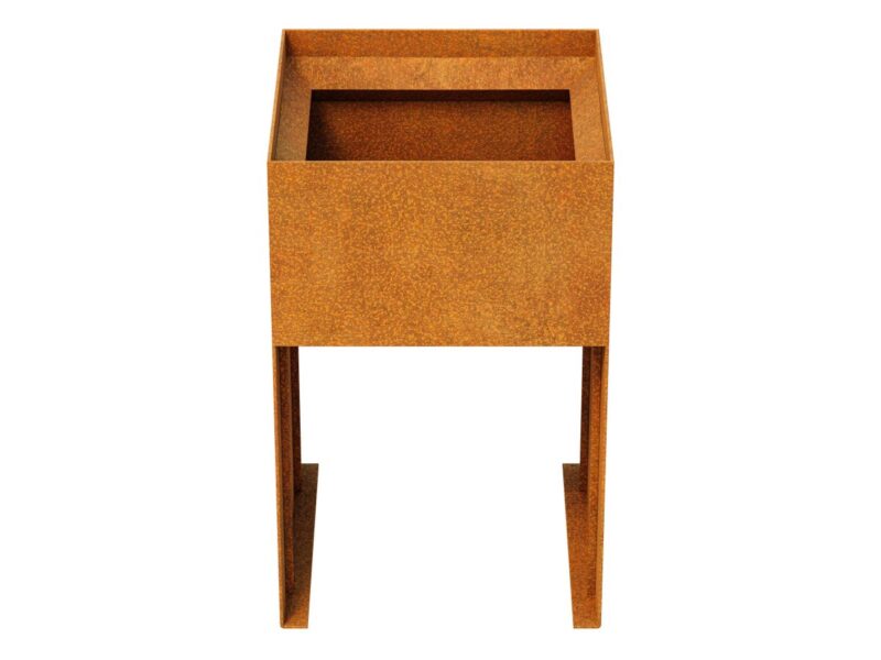 Corten Metallpflanzgefass Planta 10 50x50x80 Cm 2 - cortena.de