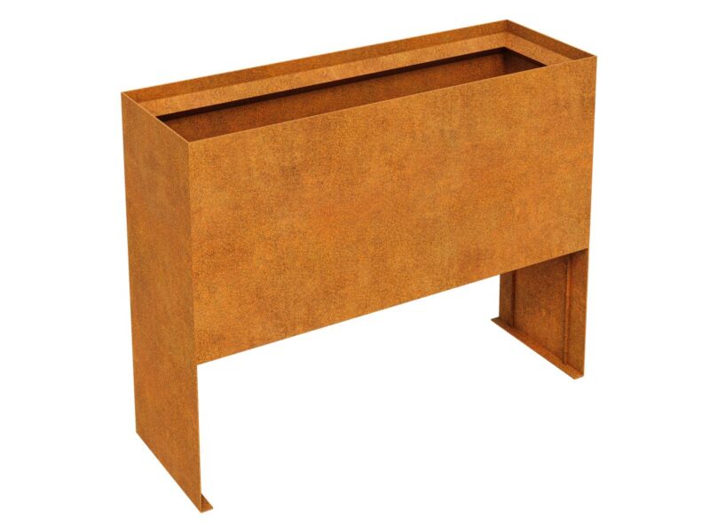 Corten Metallpflanzgefass Planta 18 50x150x120 Cm - cortena.de