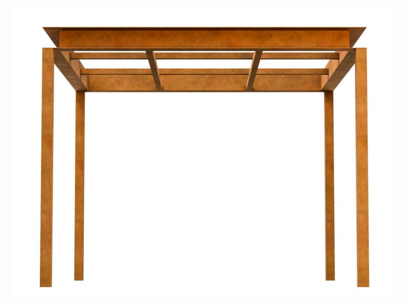 Corten Pergola 1 300x300x240 Cm - cortena.de