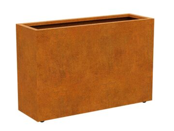 Corten Pflanzgefass Auf Radern Movil 2 140x45x90 Cm - cortena.de