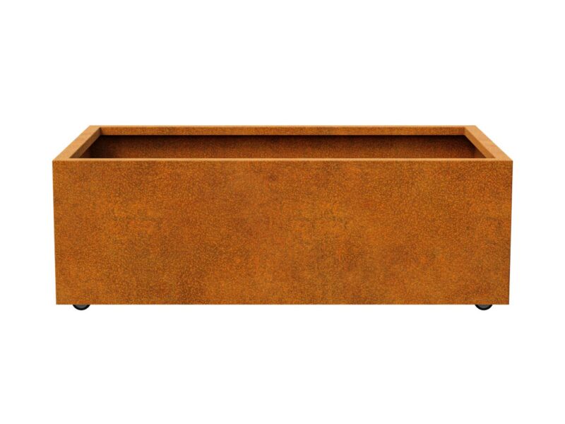 Corten Pflanzgefass Auf Radern Movil 3 140x90x45 Cm 2 - cortena.de
