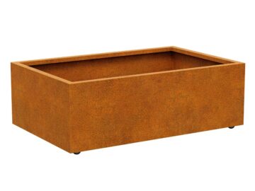 Corten Pflanzgefass Auf Radern Movil 3 140x90x45 Cm - cortena.de