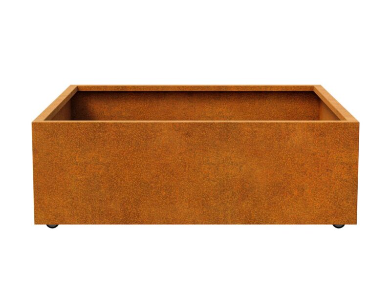 Corten Pflanzgefass Auf Radern Movil 5 140x140x45 Cm 2 - cortena.de