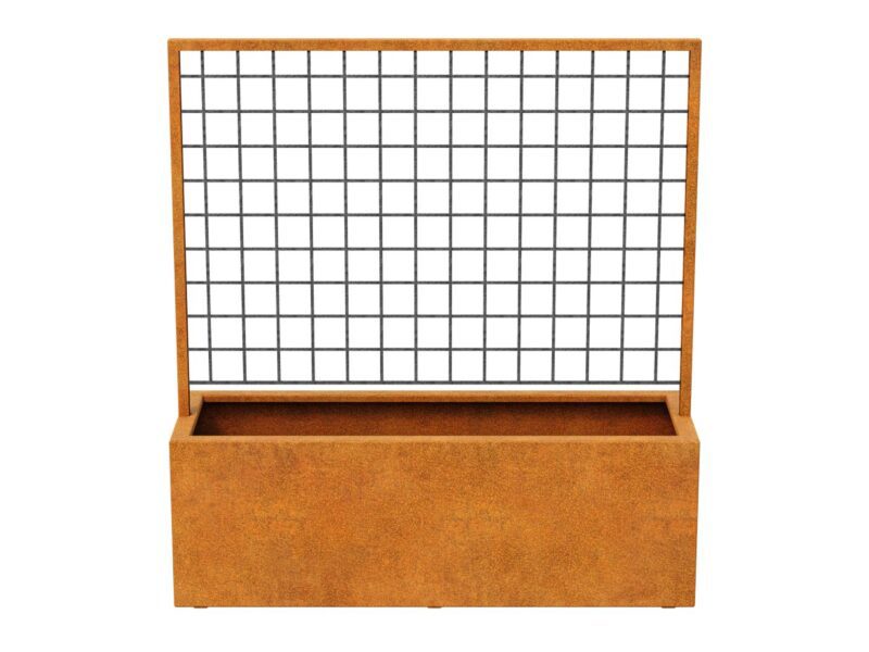 Corten Red Centro 1 Pergola Pflanzgefass 150x50x160 Cm 2 - cortena.de