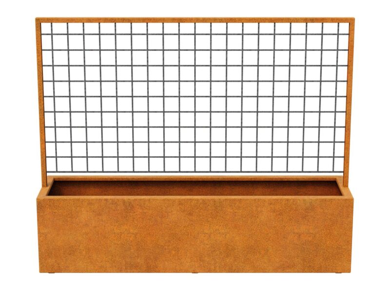Corten Red Centro 2 Pergola Pflanzgefass 200x50x160 Cm 2 - cortena.de